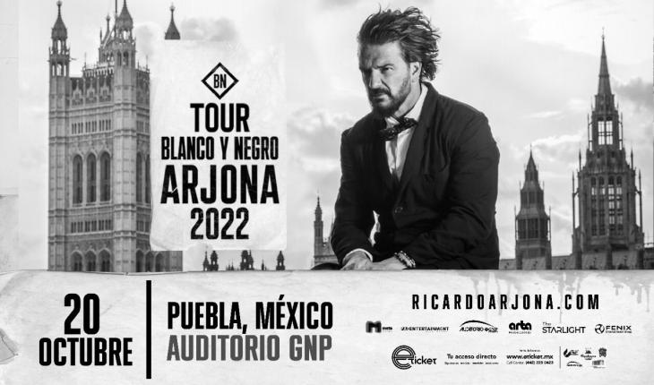 ricardo arjona tour 2022 puebla